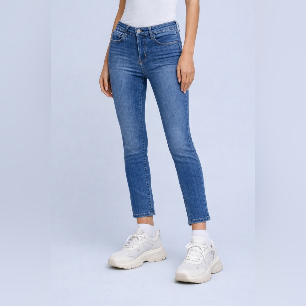 L’Agence Margot High Rise Skinny Jeans Light Wash Stretch Denim NWOT Size 29